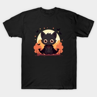 Cat's Night Out: Vampire Halloween Costume T-Shirt